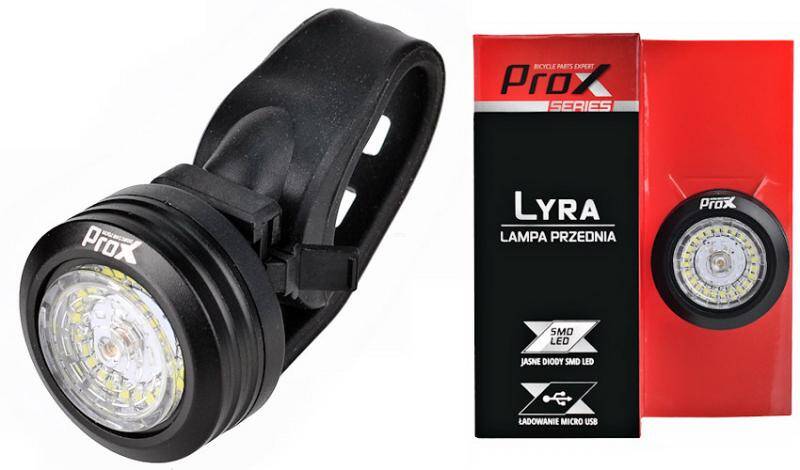 Lampa rowerowa przód Prox Lyra 30Lm, odblask