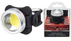 Lampa rowerowa przód ALPHA F COB LED BIAŁY