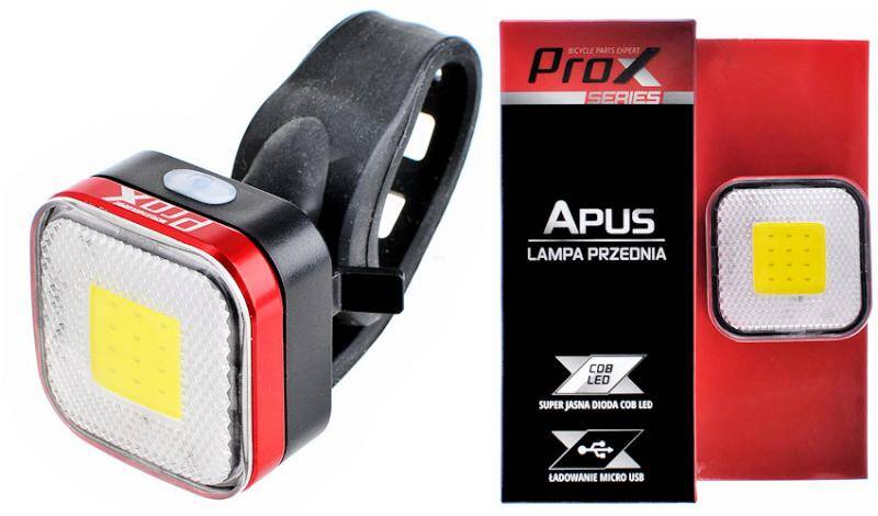 Lampa rowerowa przód Prox Apus 40Lm, odblask