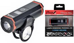 Lampa przednia Prox Vesta PRO 400Lm 2600mAh USB