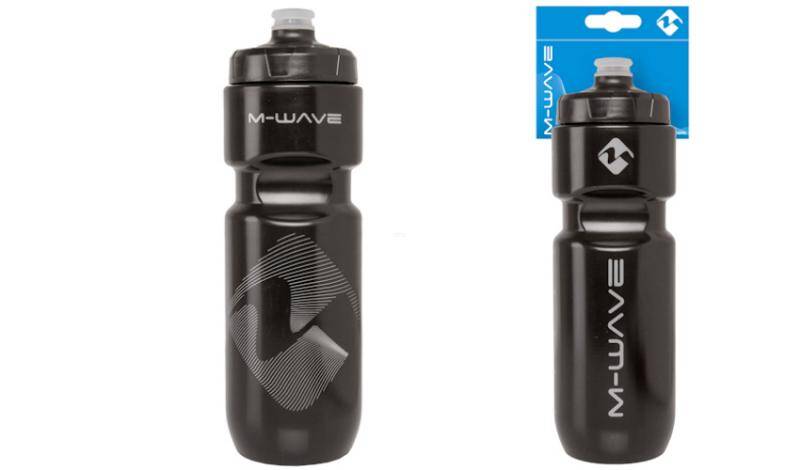 Bidon rowerowy M-Wave 0,75l plastikowy- Czarny